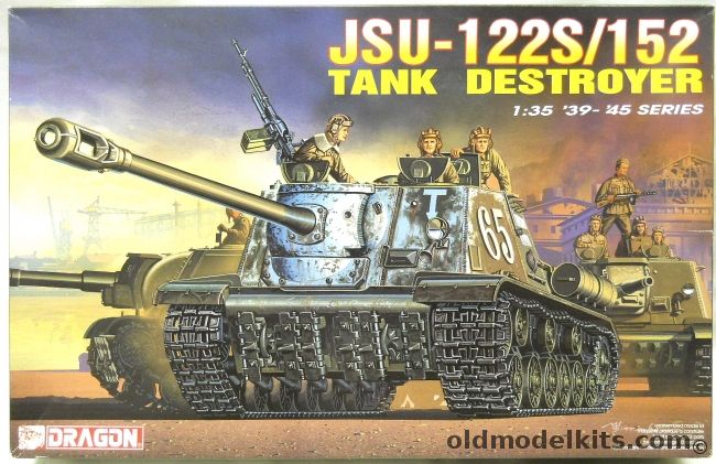 Dragon 1/35 JSU-122S /152 Tank Destroyer - (JSU122), 6047 plastic model kit